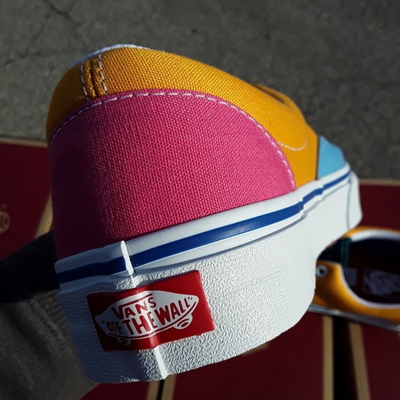 Van's Era Multi Bright Canvas Skate Shoes - Picture 7 of 15